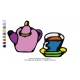 Teapot Embroidery Design 02
